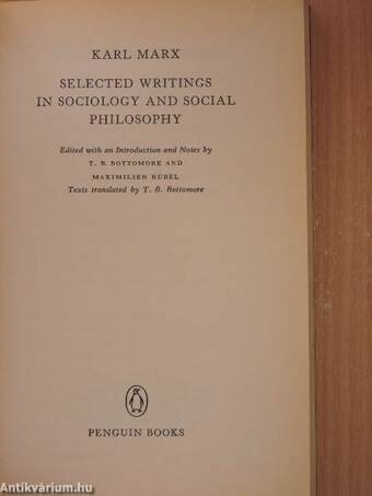 Selected Writings in Sociology and Social Philosophy