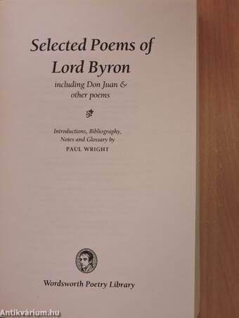 Selected Poems of Lord Byron