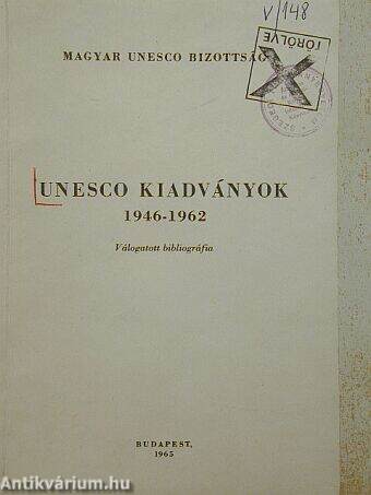 Unesco kiadványok 1946-1962