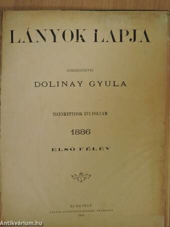 Lányok Lapja 1886. január-június (fél évfolyam)