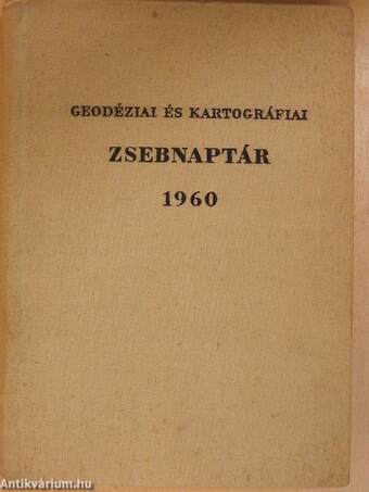 Geodéziai és kartográfiai zsebnaptár 1960