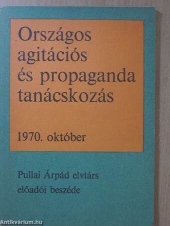 Országos agitációs és propaganda tanácskozás 1970. október