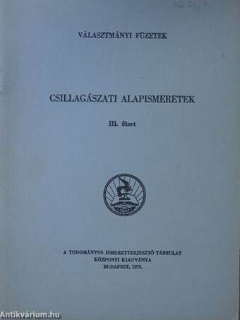 Csillagászati alapismeretek III.