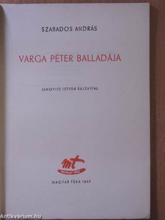 Varga Péter balladája