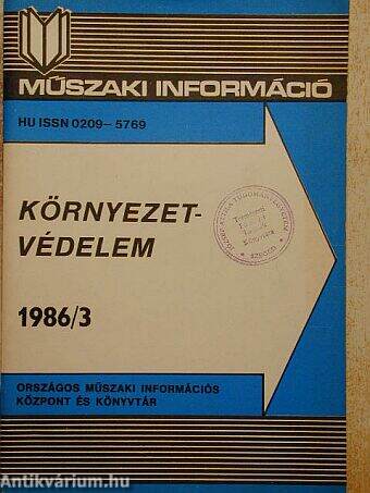 Környezetvédelem 1986/3.