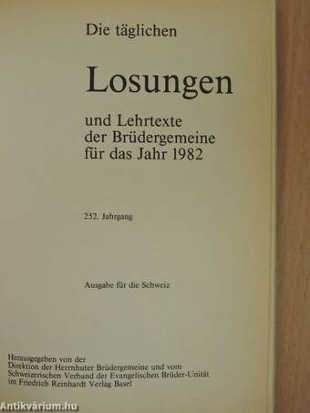 Losungen 1982