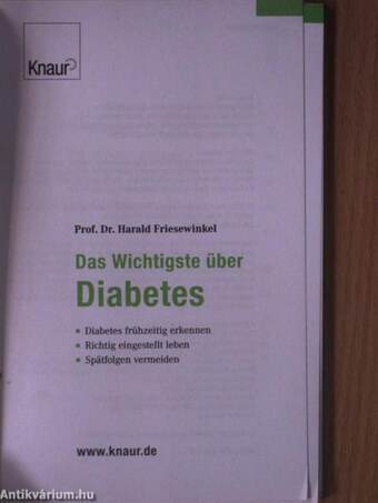 Das Wichtigste über Diabetes