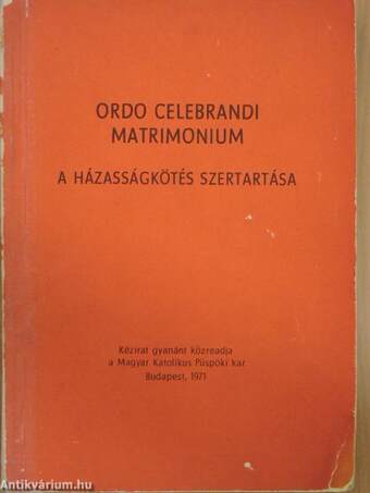 Ordo Celebrandi Matrimonium