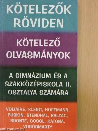 Kötelező olvasmányok