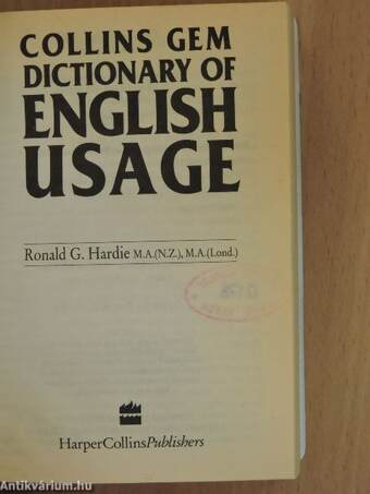 Dictionary of English usage