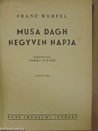 Musa Dagh negyven napja I-II.