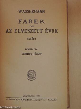 Faber vagy az elveszett évek