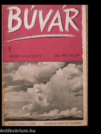 Búvár 1938. augusztus