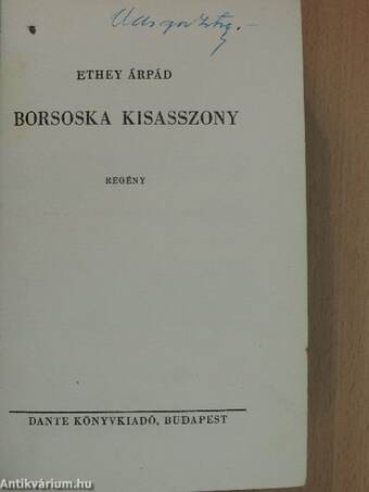 Borsoska kisasszony