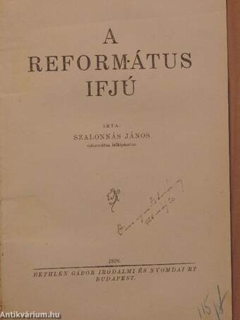 A református ifjú