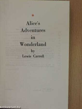 Alice in Wonderland