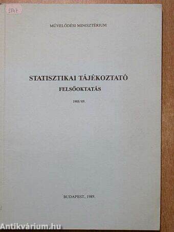 Statisztikai tájékoztató 1988/89.