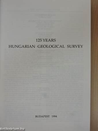 125 years hungarian Geological Survey