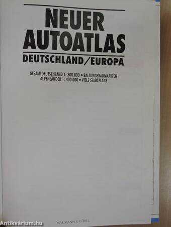 Neuer Autoatlas Deutschland/Europa 96/97