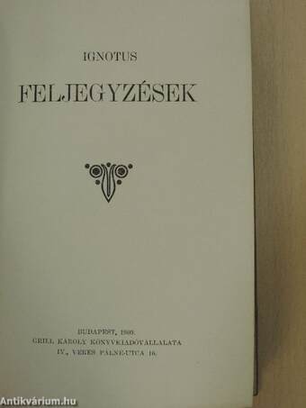 Feljegyzések