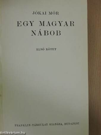 Egy magyar nábob I-II.