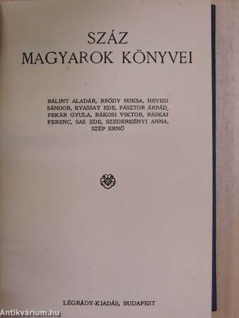 Száz magyarok könyvei VIII.