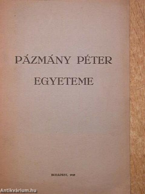Pázmány Péter egyeteme