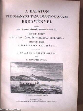 A Balaton tudományos tanulmányozásának eredményei II/2/1-2./Függelék