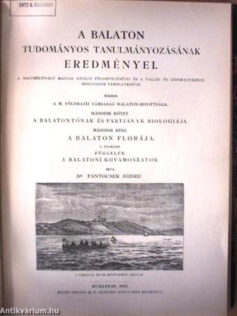 A Balaton tudományos tanulmányozásának eredményei II/2/1-2./Függelék