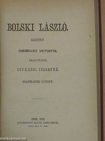 Bolski László I-III.