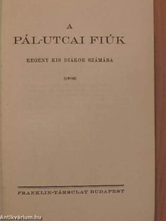 A Pál-utcai fiúk