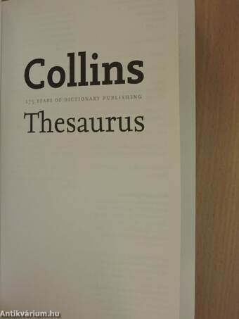 Collins English Thesaurus