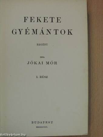 Fekete gyémántok I-II.