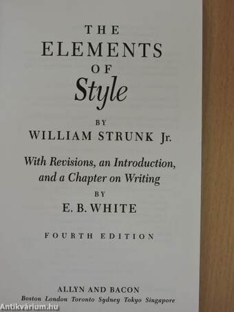 The Elements of Style