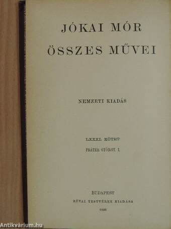 Fráter György I-II.