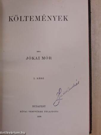 Költemények I-II.