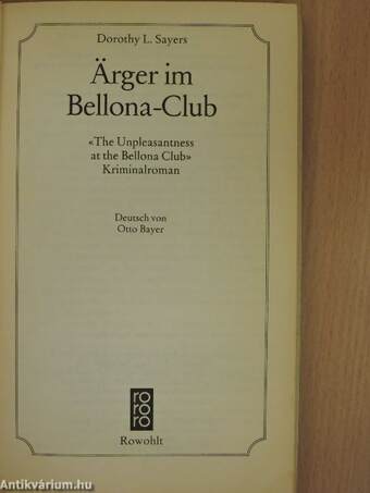 Ärger im Bellona-Club