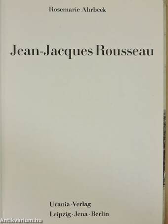 Jean-Jacques Rousseau