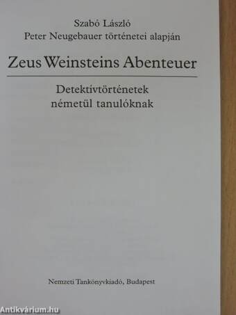 Zeus Weinsteins Abenteuer