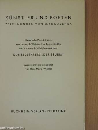 Künstler und Poeten zeichnungen von O. Kokoschka