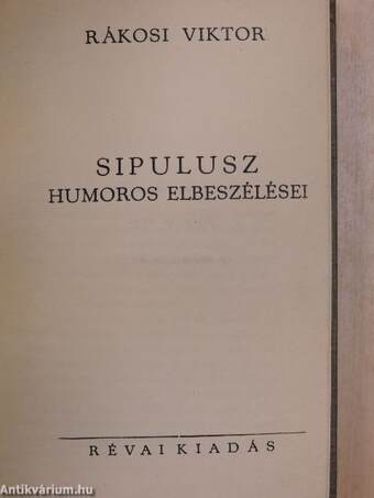 Sipulusz humoros elbeszélései IV.