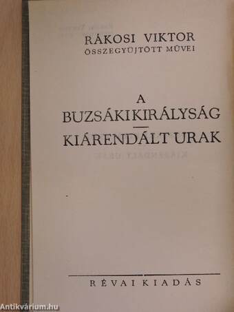 A buzsáki királyság/Kiárendált urak