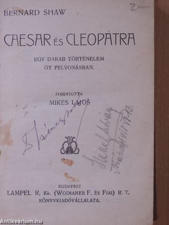 Caesar és Cleopatra/Az ördög cimborája/Szocializmus milliomosok számára