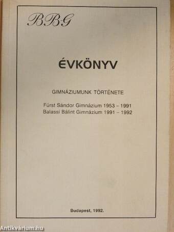 BBG Évkönyv