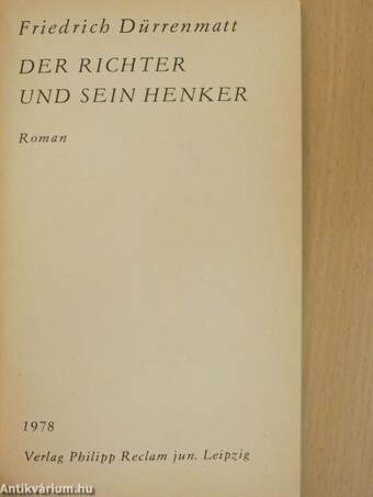 Der Richter und sein Henker