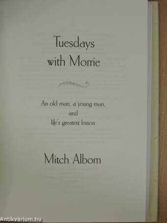 Tuesdays with Morrie