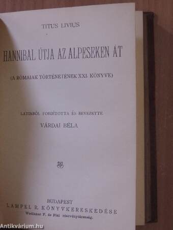 Julius Agricolának életéről és erkölcseiről/Agricola élete/Vigasztalások/Hannibal útja az Alpeseken át/Perikles/Szemelvények a kódexek irodalmából I-II.