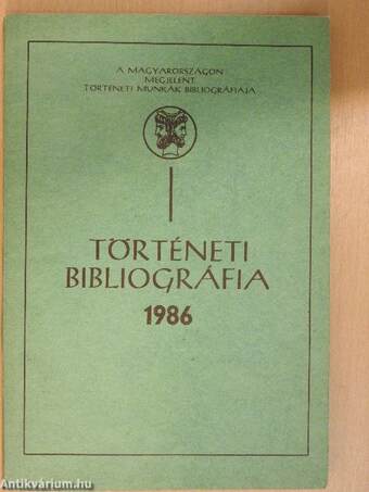 Történeti bibliográfia 1986