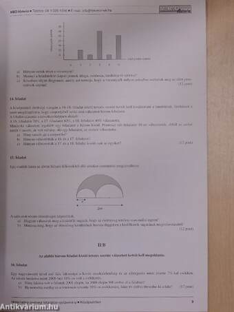 Matematika érettségi feladatsor-gyűjtemény - Középszinten