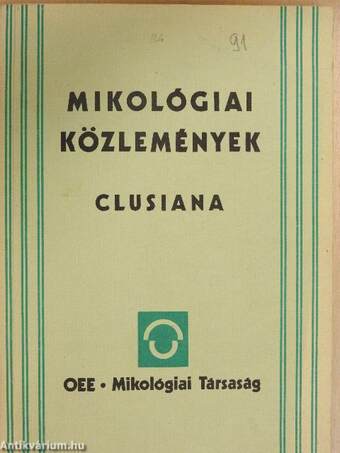 Mikológiai Közlemények 1991/1-3.